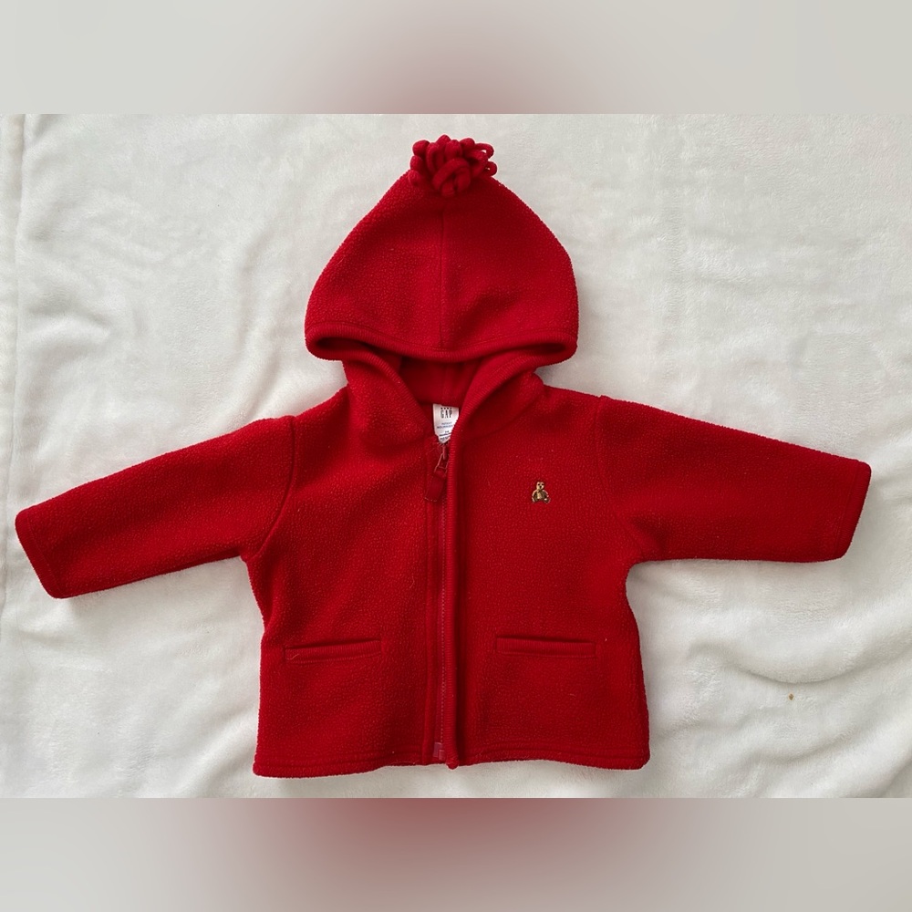 Gap Hooded Baby Jacket size 3-6m